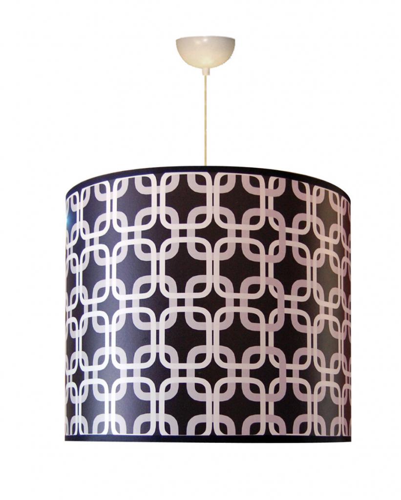 Abat-jour motif graphique