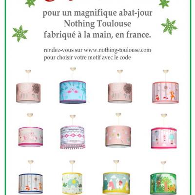 Carte cadeau pour un abat-jour, suspension enfant, motif au choix.