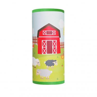Lampe enfant, motif la ferme et ses animaux.