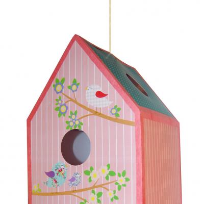 Suspension nichoir rose