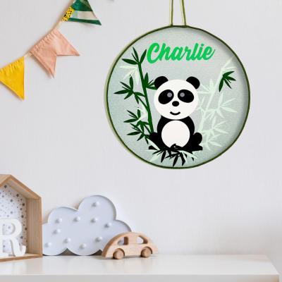 Panda vert tableau personnalise 2